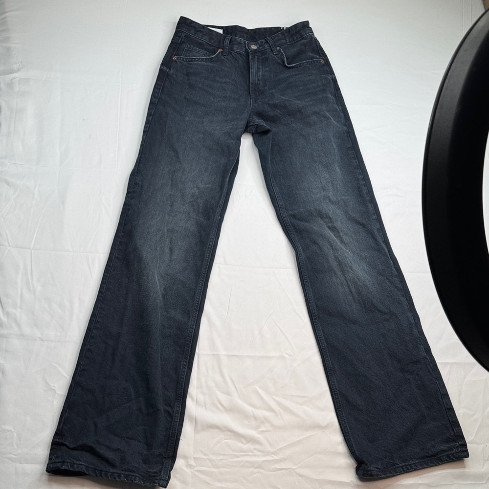 Zara Classic Black Women's Jeans size 2 black denim boot bootcut